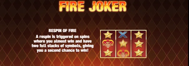 Fire Joker respin of fire