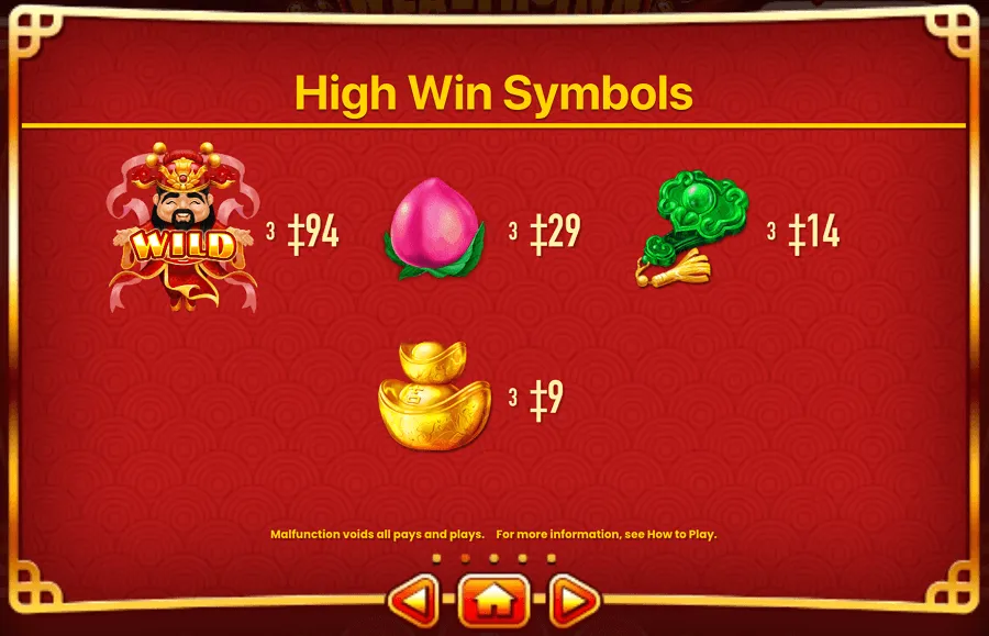wealth inn high win symbols