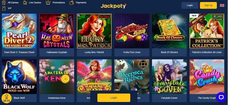 jackpoty casino slots