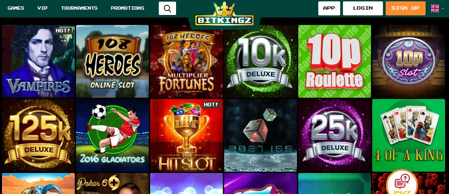 Bitkingz Casino Slot Games