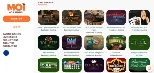online casino table games south africa