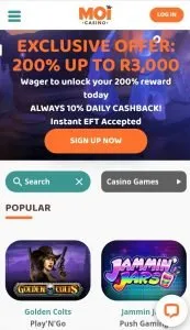 Mobile casino south africa