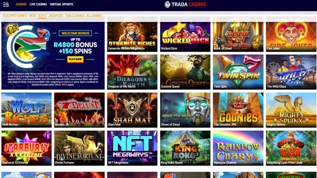 Trada Casino Slots Games