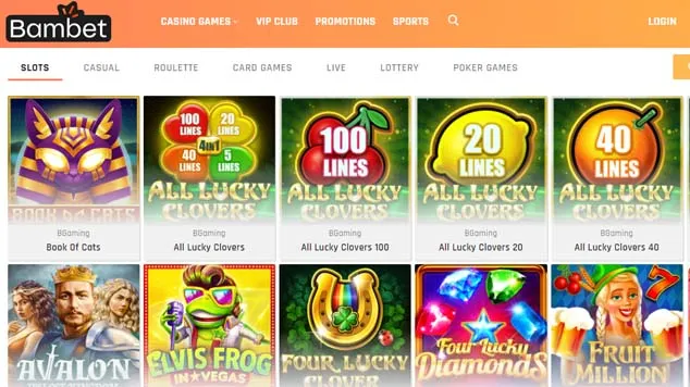 Bambet Casino Slot Games