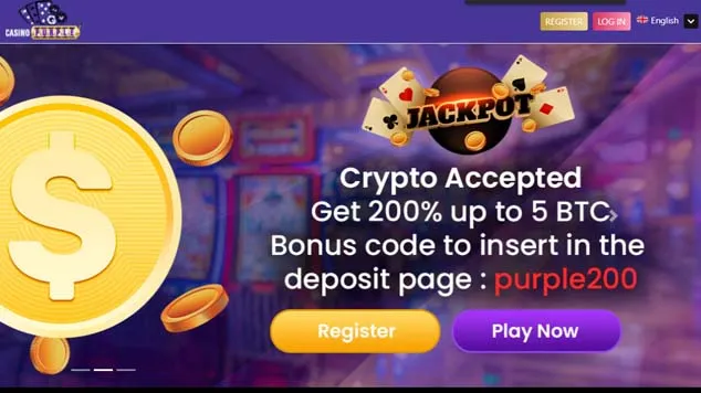 Casino Purple Landing Page