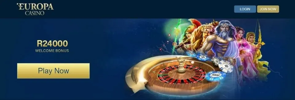 Europa Casino South African website homepage