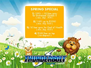 Spring Fever Hits Thunderbolt Casino