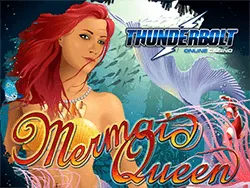 Enjoy Free Cash and Free Spins Playing Mermaid Queen Slots at Thunderbolt