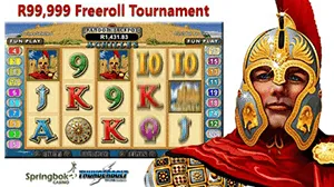 Biggest Freeroll Slots Tournament at Springbok and Thunderbolt!