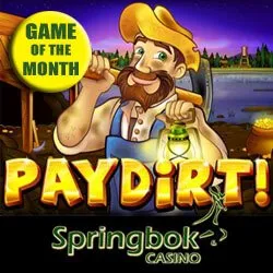 Springbok Casino Recognises Pay Dirt as Game of the Month