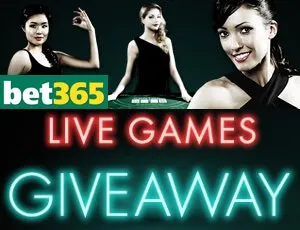Great Live Games Giveaway at Bet365 Casino
