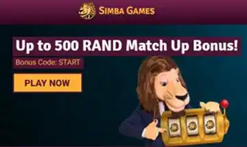 Grab a R500 Match Up Bonus at Simba Games