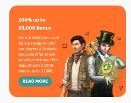 Moi Casino Welcome Bonus