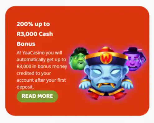 Welcome Bonus Yaa online casino