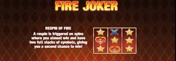 Fire Joker respin of fire