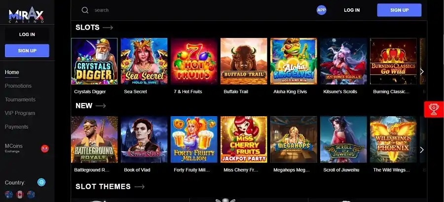 Mirax Casino Slots