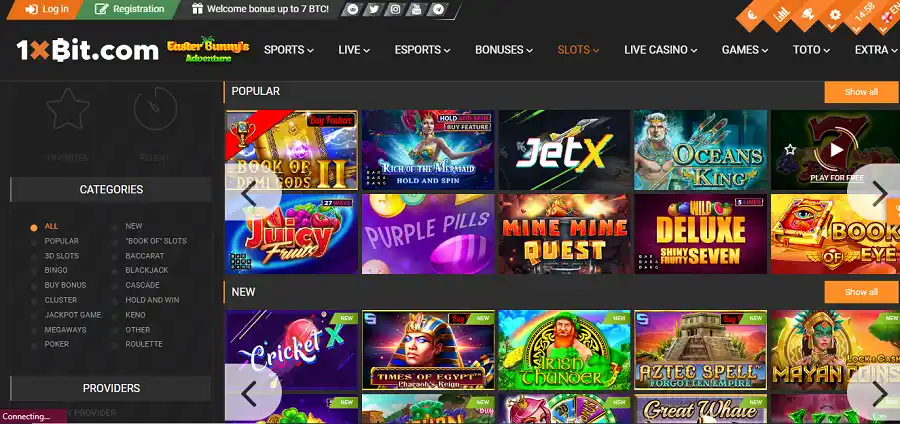 1xbit casino slot games