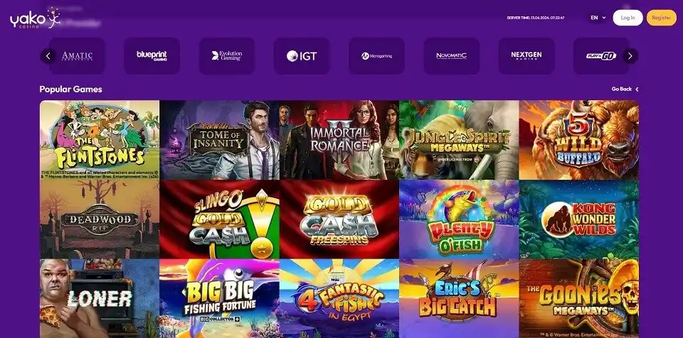 Yako casino games