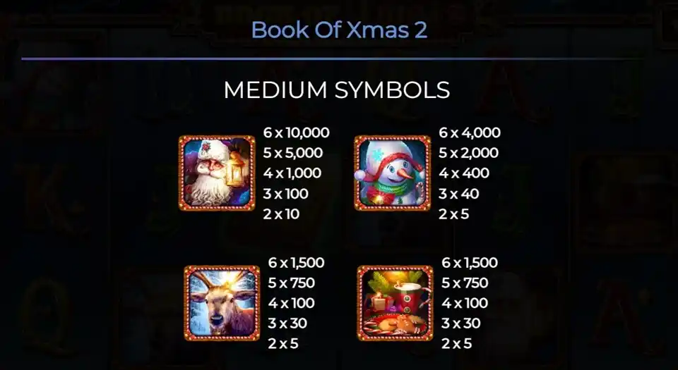 Book of Xmas 2 Medium Symbols