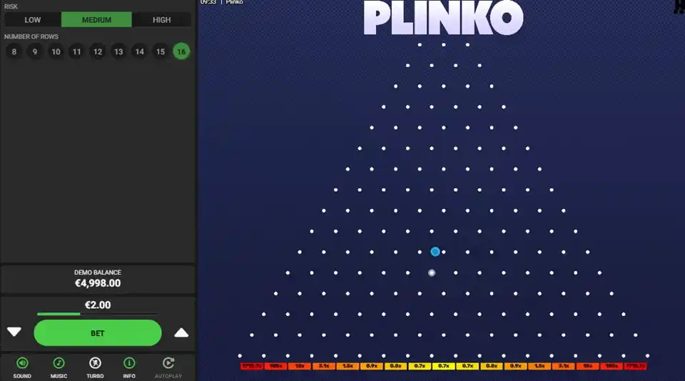 Plinko Game Screenshot