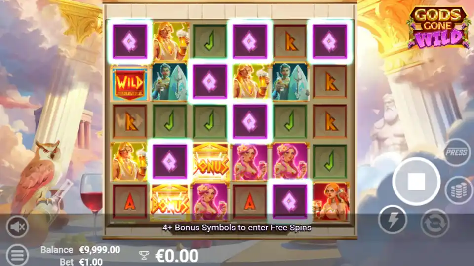 Gods Gone Wild Slot Game