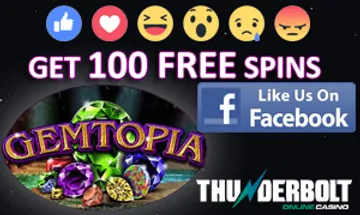 Like Our Facebook Page and Get 100 Free Spins