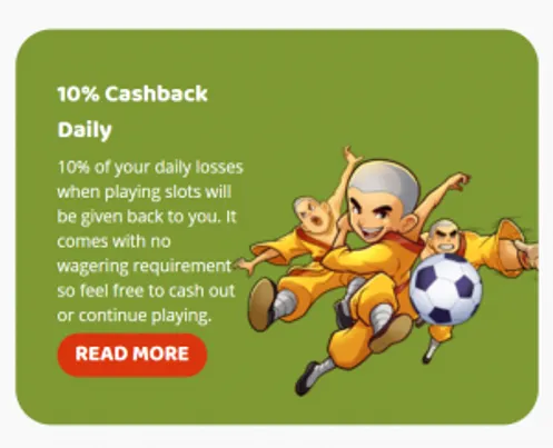 cashback bonus online casino
